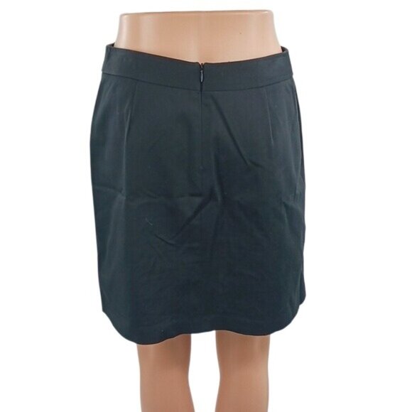 Cache Black Mini Skirt Womens Size 4 Lace-Up Side Detail Bodycon Y2K Sexy - Picture 4 of 6